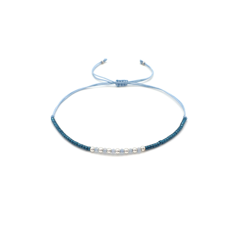 Handmade Customizable Miyuki Beads Bracelet With Glass Crystal Beads
