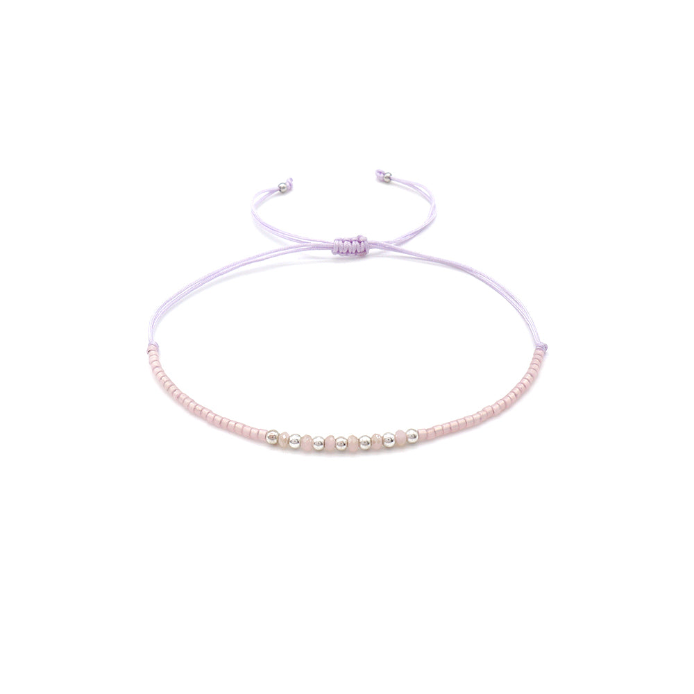 Handmade Customizable Miyuki Beads Bracelet With Glass Crystal Beads