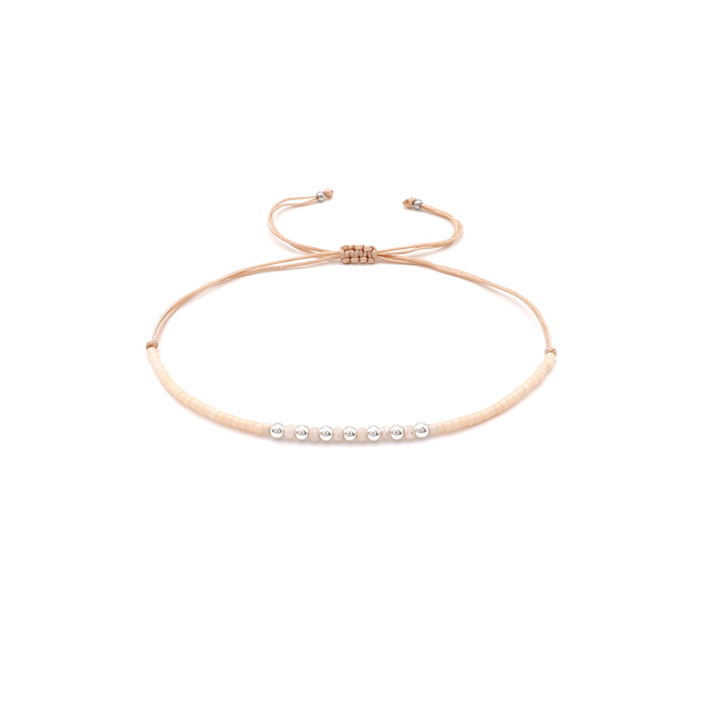 Handmade Customizable Miyuki Beads Bracelet With Glass Crystal Beads