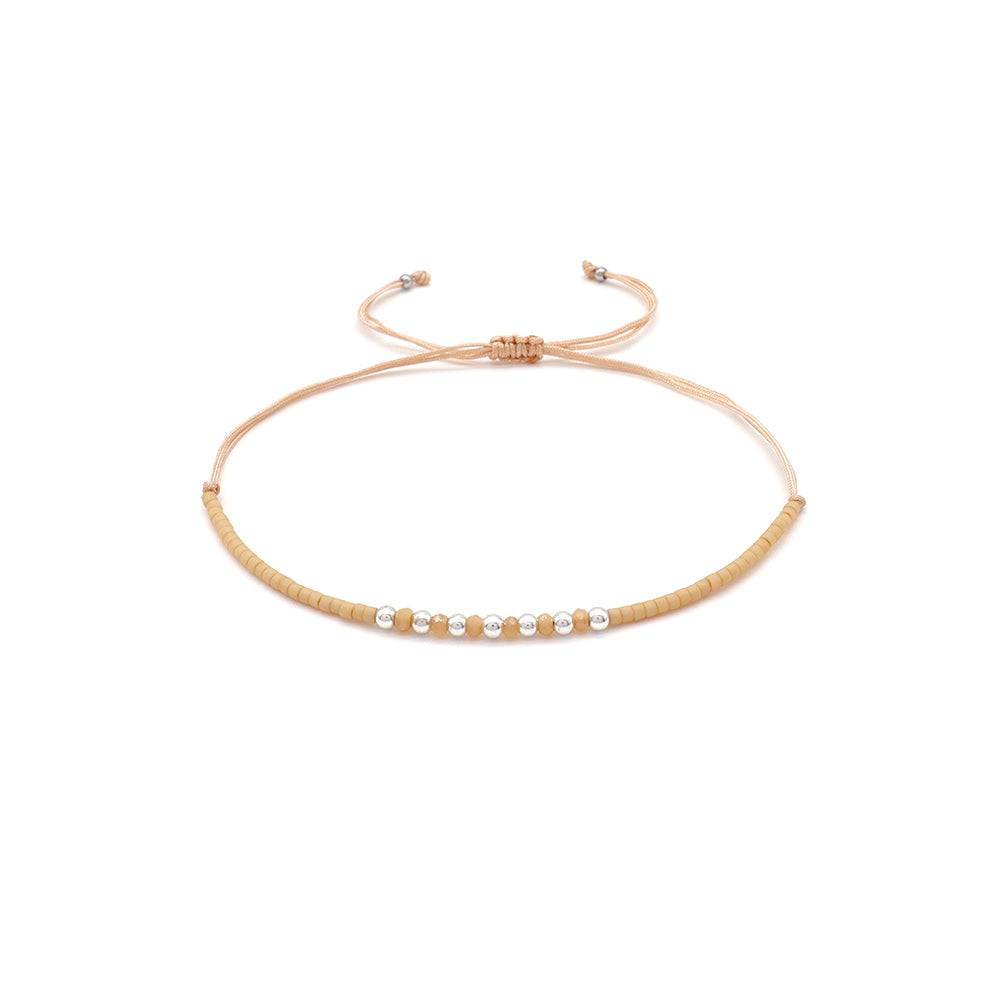 Handmade Customizable Miyuki Beads Bracelet With Glass Crystal Beads