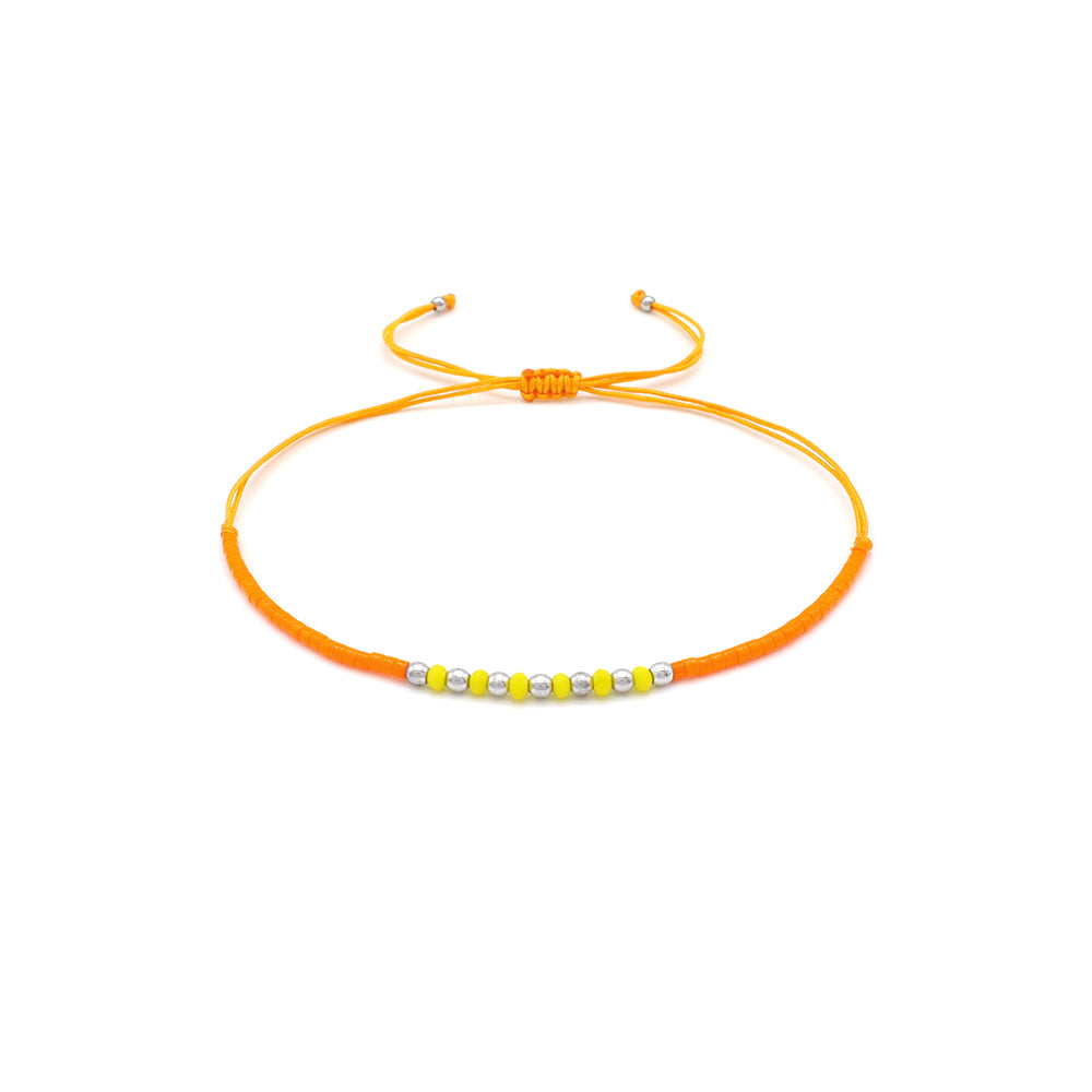 Handmade Customizable Miyuki Beads Bracelet With Glass Crystal Beads