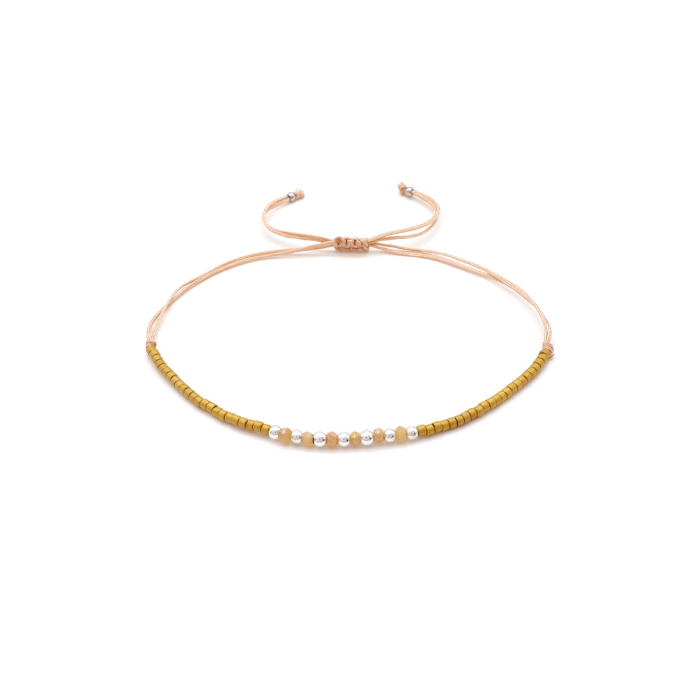 Handmade Customizable Miyuki Beads Bracelet With Glass Crystal Beads