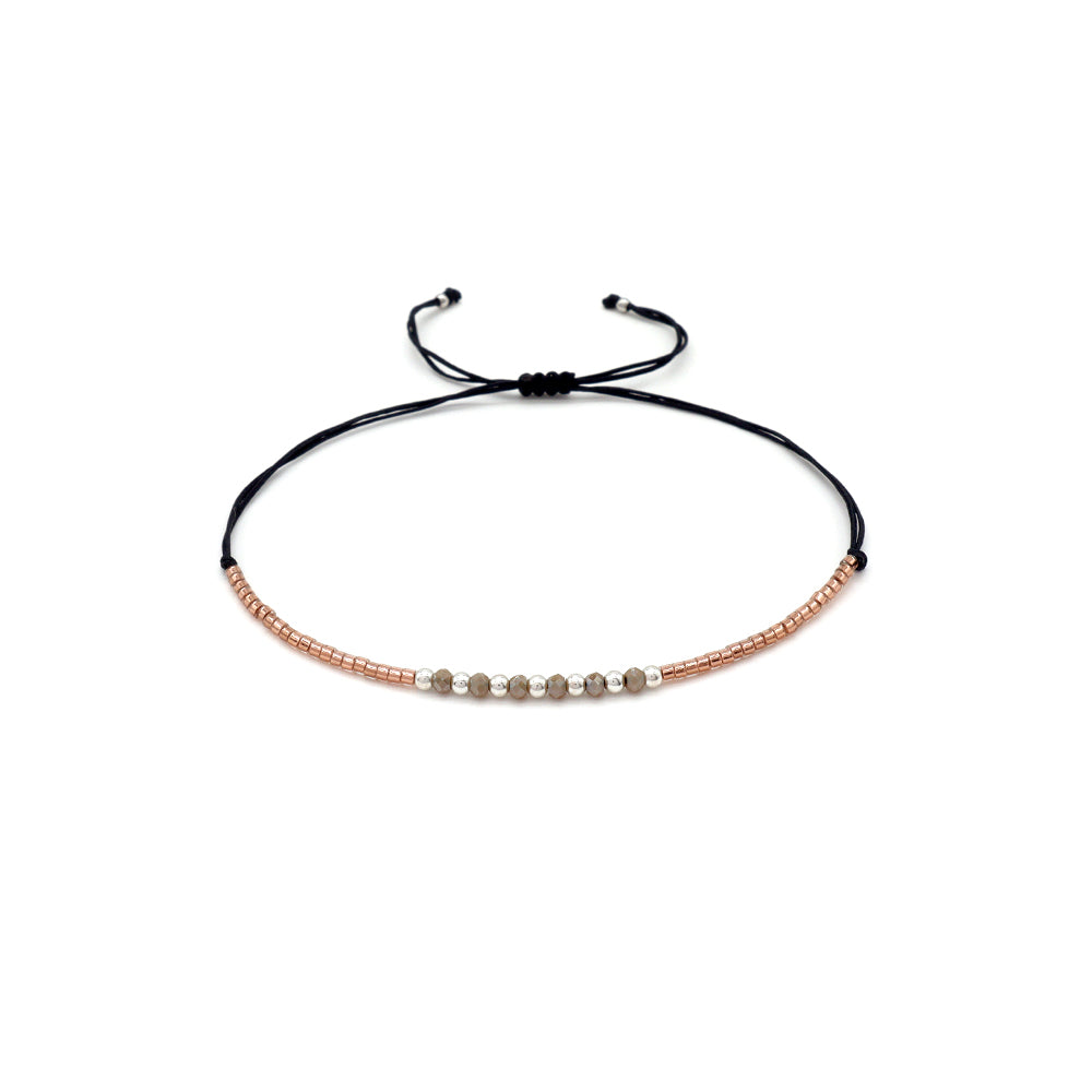Handmade Customizable Miyuki Beads Bracelet With Glass Crystal Beads