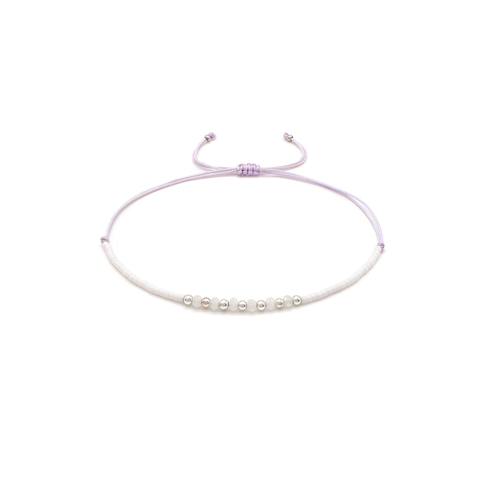 Handmade Customizable Miyuki Beads Bracelet With Glass Crystal Beads