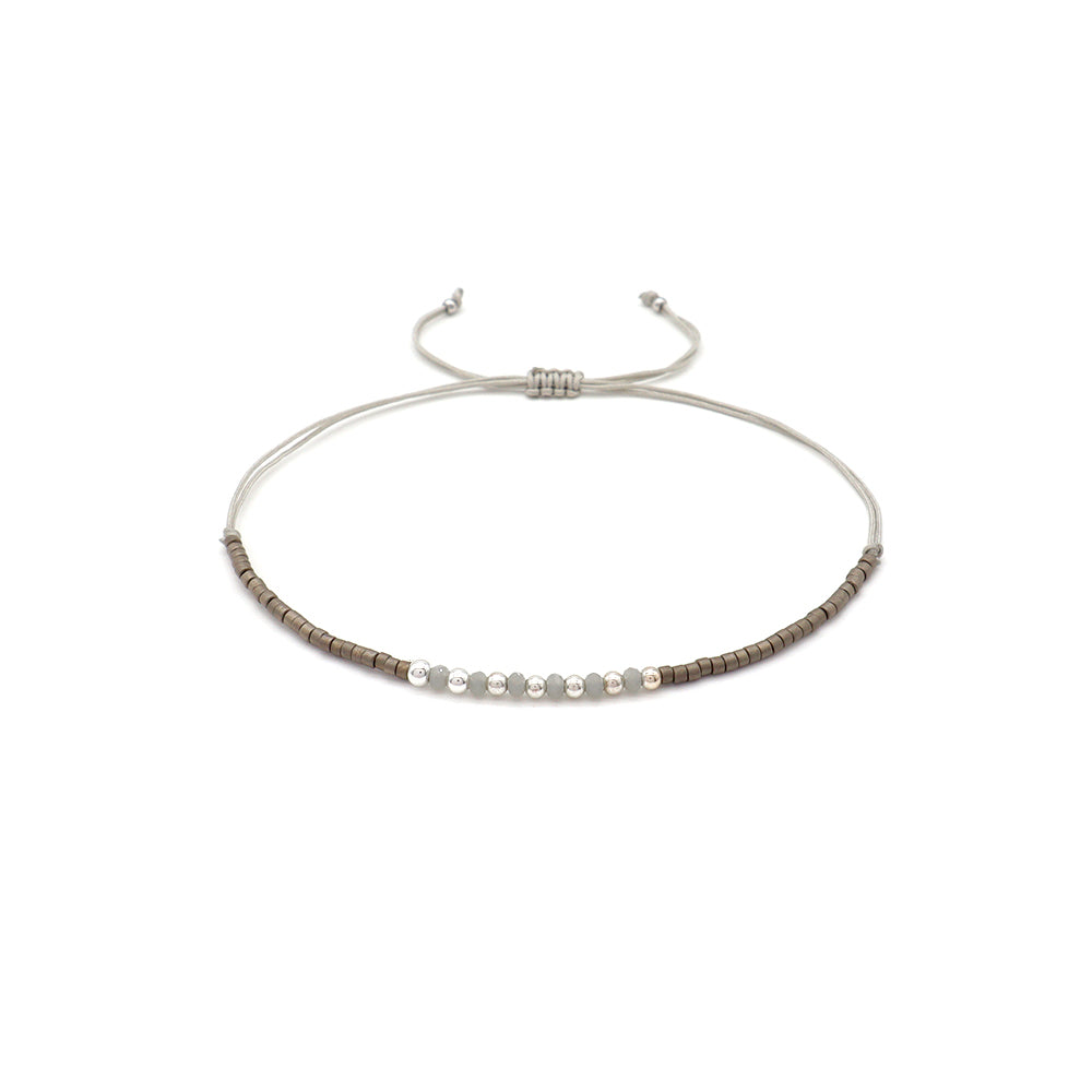 Handmade Customizable Miyuki Beads Bracelet With Glass Crystal Beads