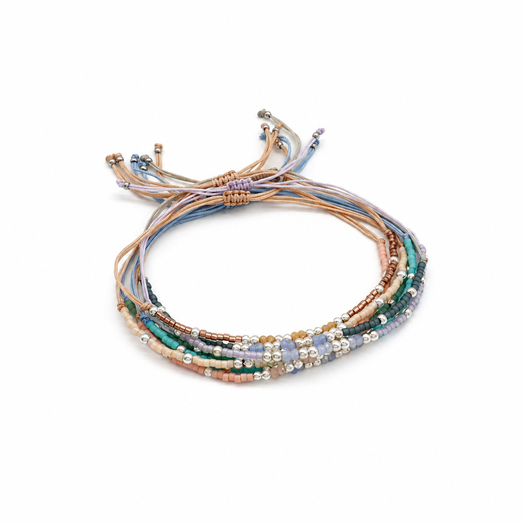 Handmade Customizable Miyuki Beads Bracelet With Glass Crystal Beads