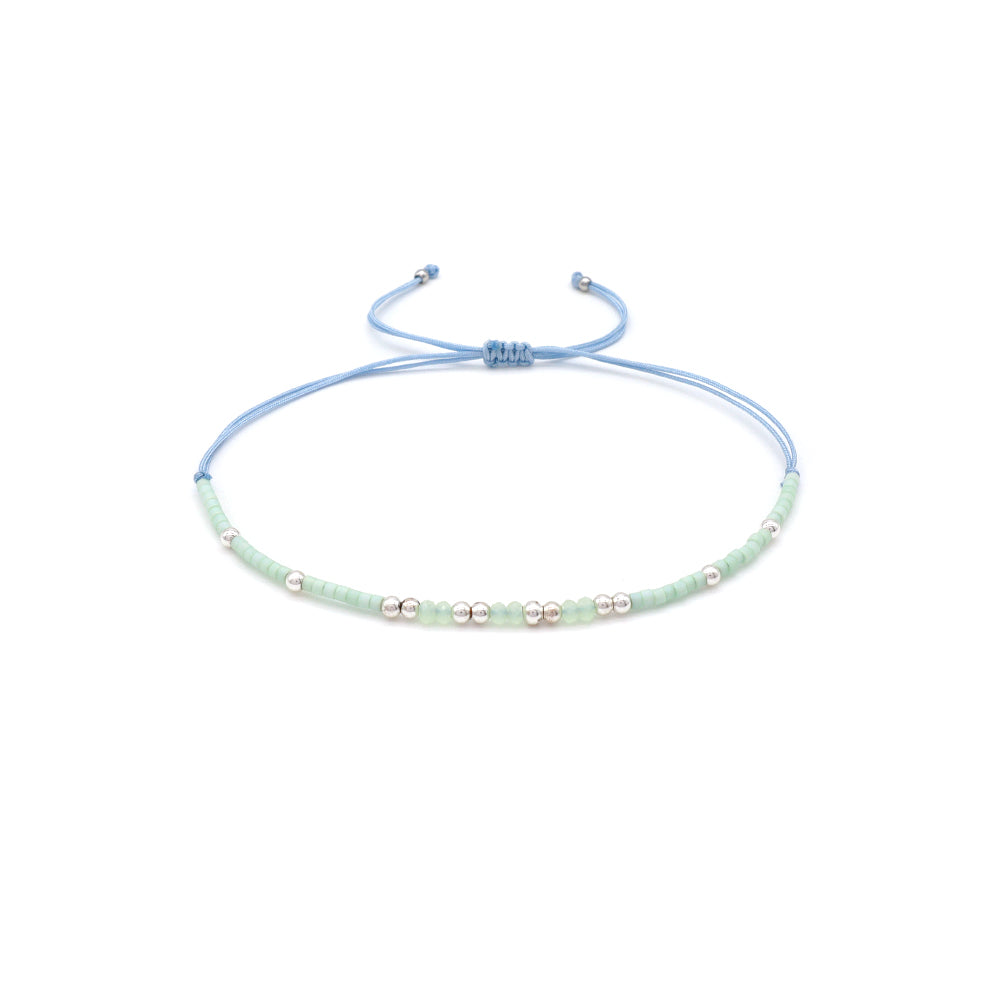 Handmade Customizable Miyuki Beads Bracelet With Glass Crystal Beads