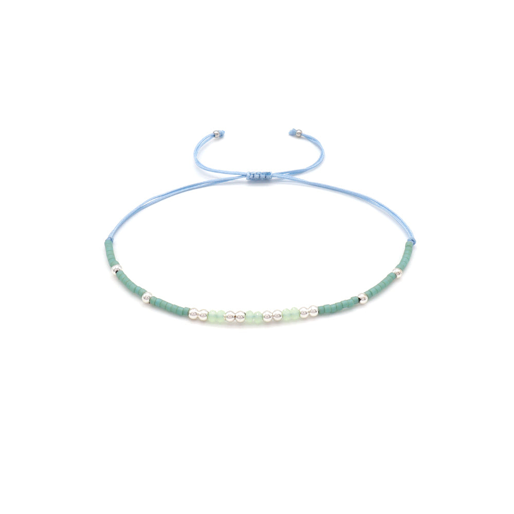 Handmade Customizable Miyuki Beads Bracelet With Glass Crystal Beads