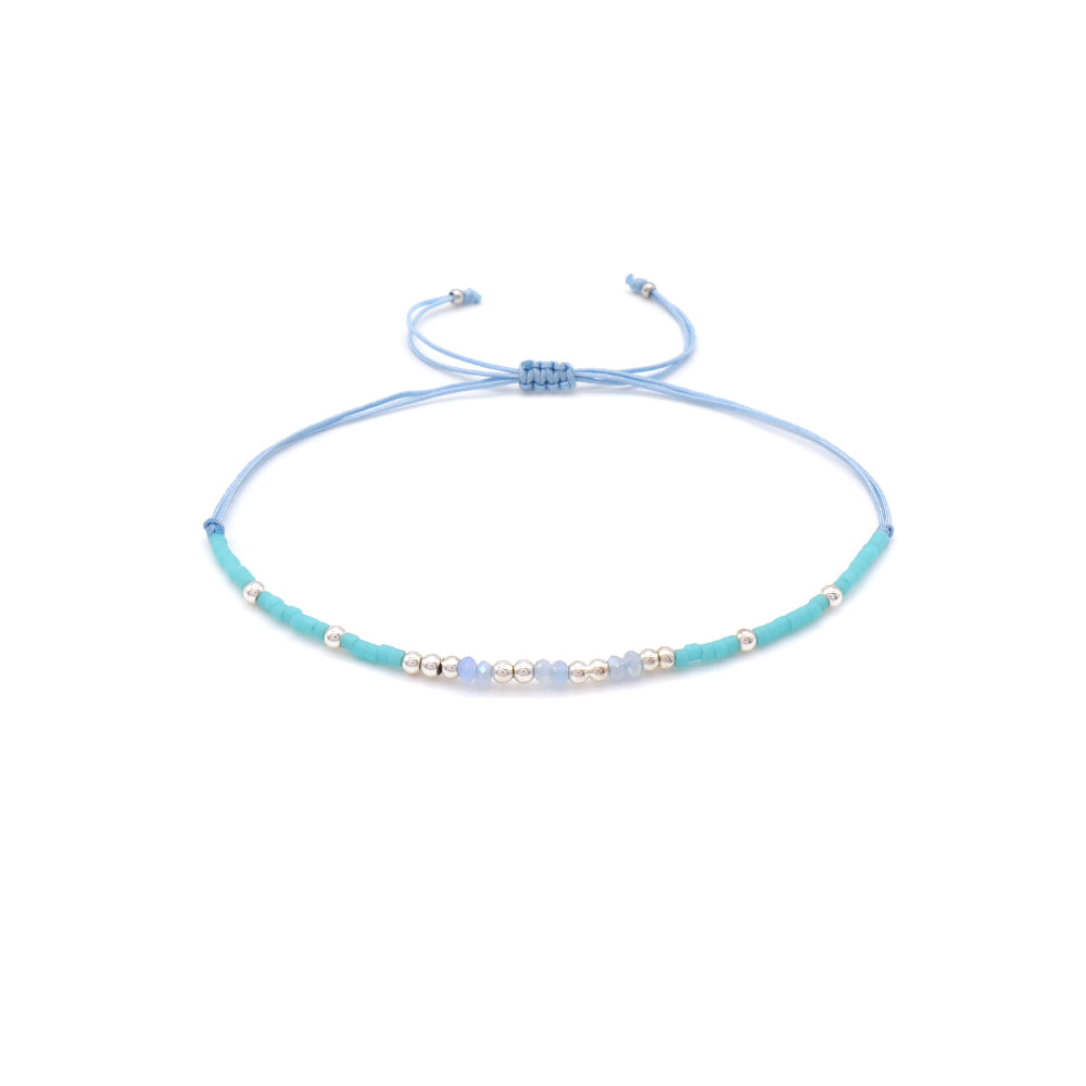 Handmade Customizable Miyuki Beads Bracelet With Glass Crystal Beads