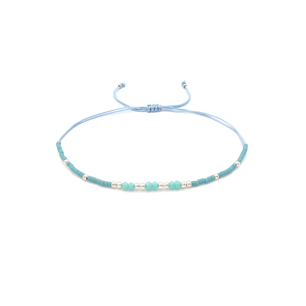 Handmade Customizable Miyuki Beads Bracelet With Glass Crystal Beads