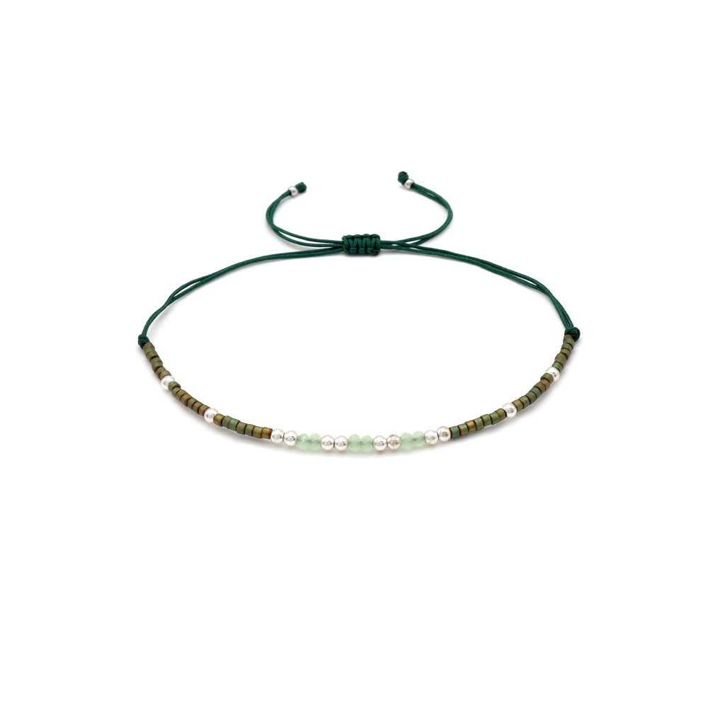 Handmade Customizable Miyuki Beads Bracelet With Glass Crystal Beads