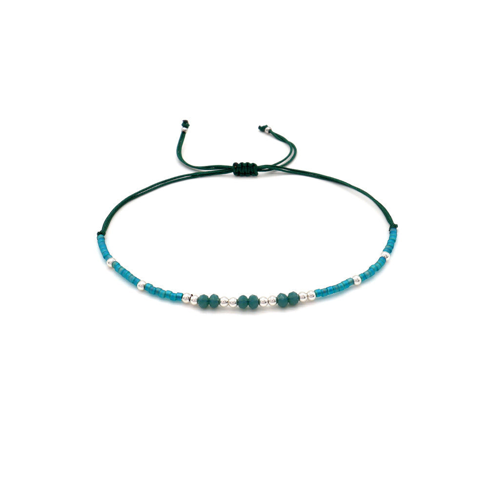 Handmade Customizable Miyuki Beads Bracelet With Glass Crystal Beads