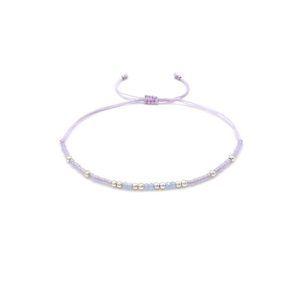 Handmade Customizable Miyuki Beads Bracelet With Glass Crystal Beads