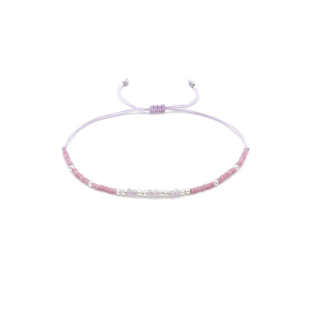 Handmade Customizable Miyuki Beads Bracelet With Glass Crystal Beads