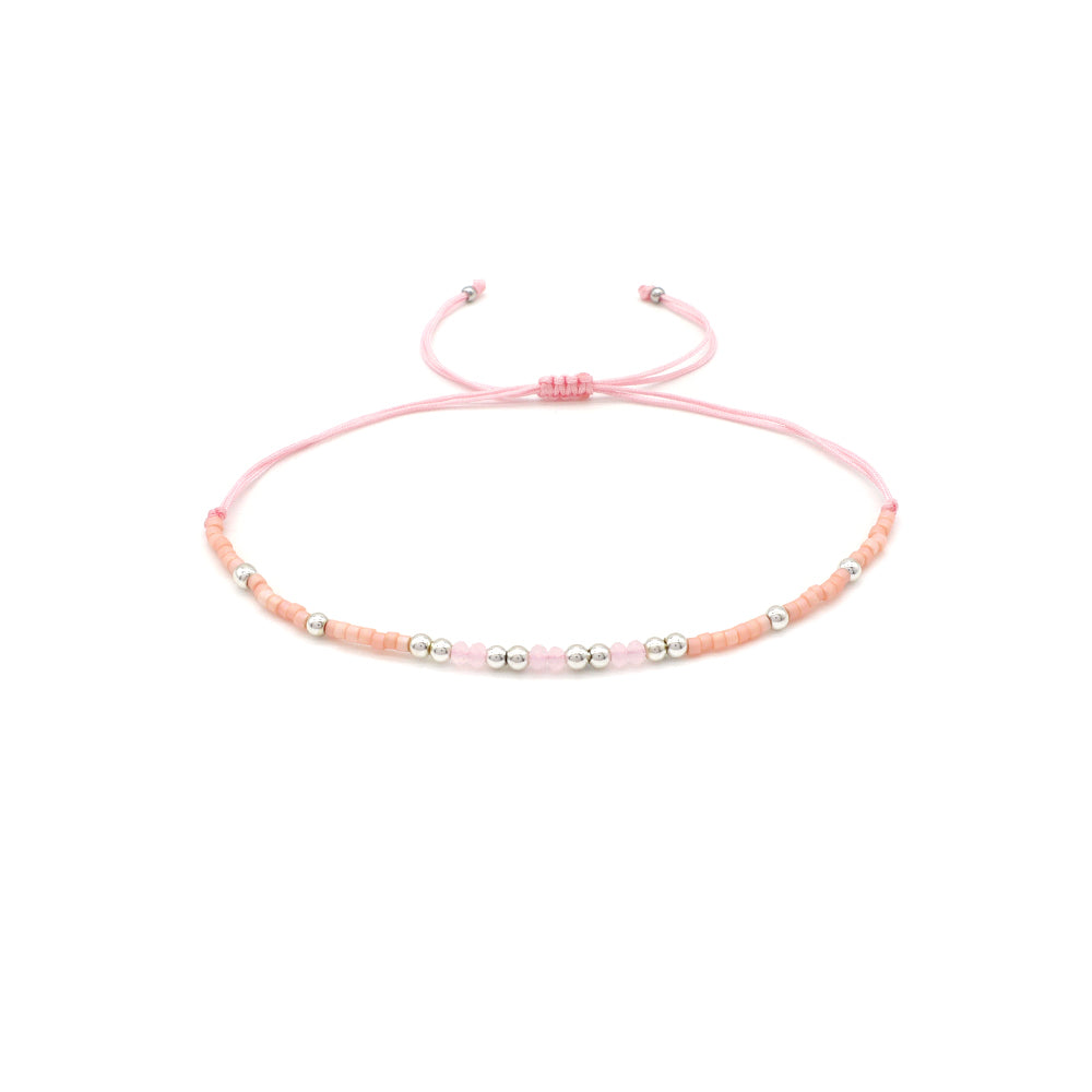 Handmade Customizable Miyuki Beads Bracelet With Glass Crystal Beads