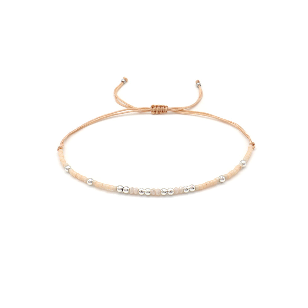 Handmade Customizable Miyuki Beads Bracelet With Glass Crystal Beads