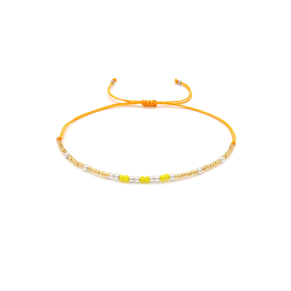Handmade Customizable Miyuki Beads Bracelet With Glass Crystal Beads