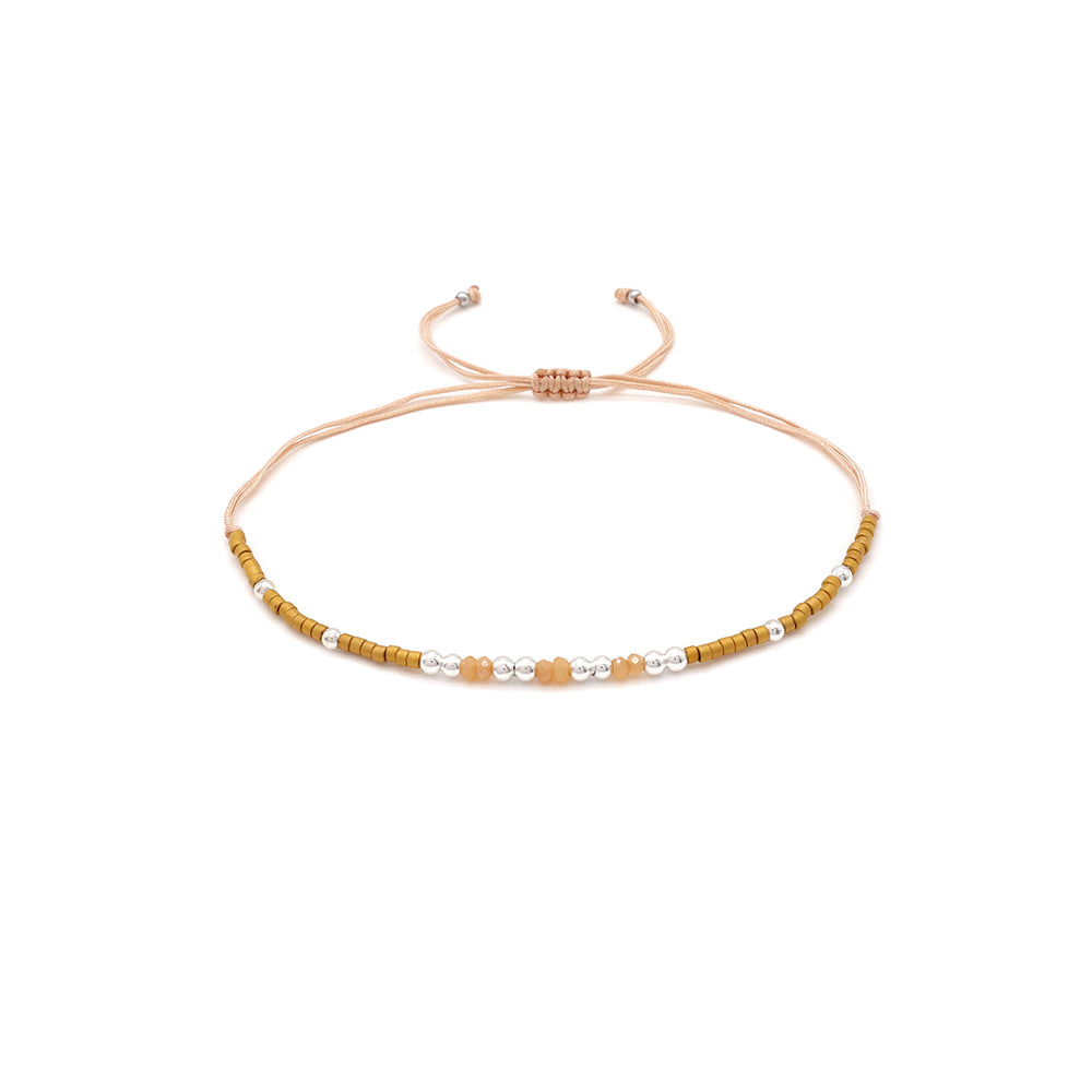 Handmade Customizable Miyuki Beads Bracelet With Glass Crystal Beads
