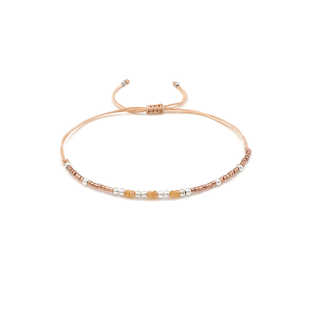 Handmade Customizable Miyuki Beads Bracelet With Glass Crystal Beads
