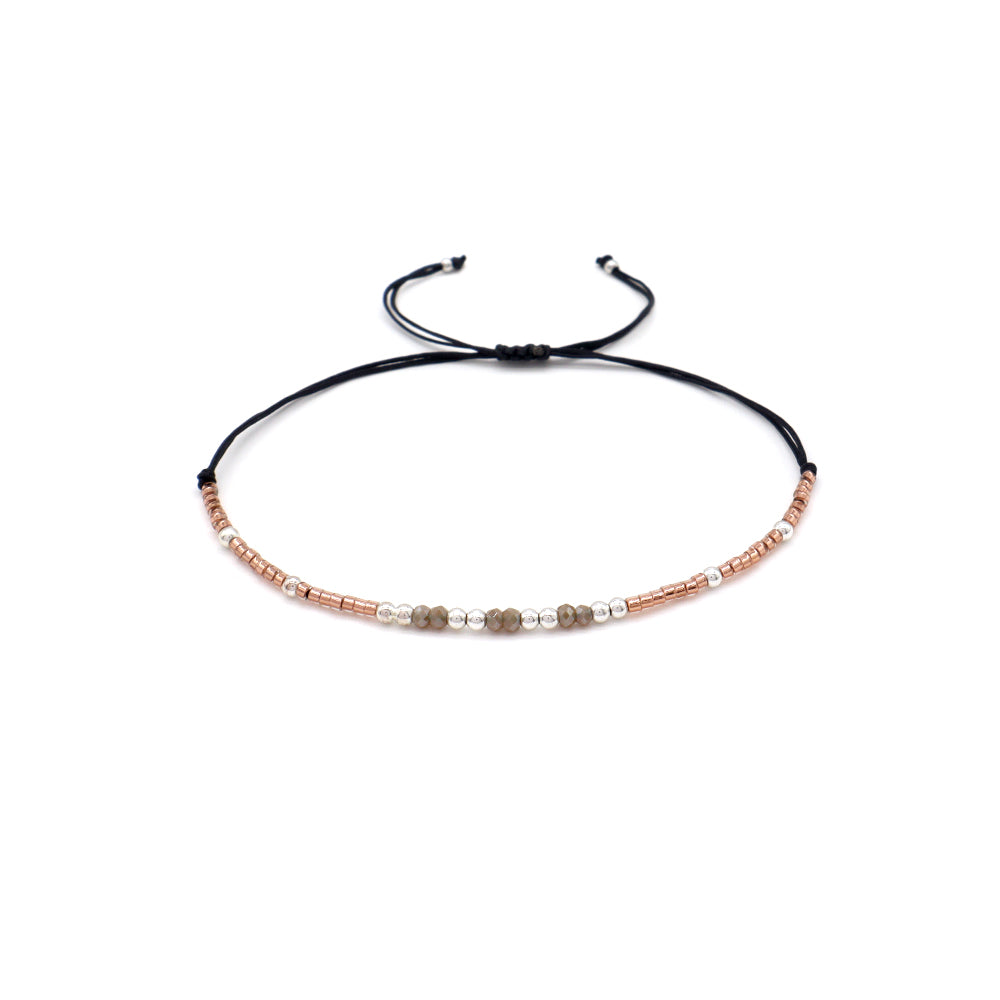 Handmade Customizable Miyuki Beads Bracelet With Glass Crystal Beads