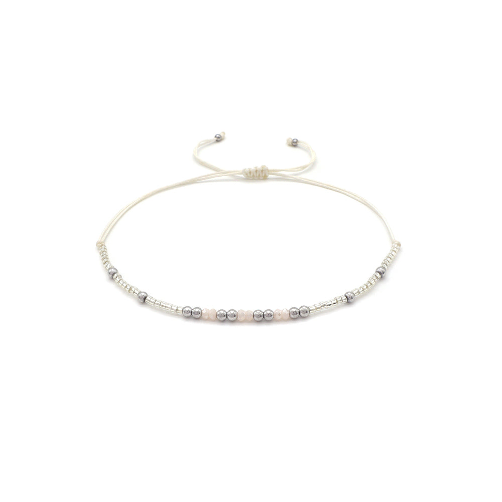 Handmade Customizable Miyuki Beads Bracelet With Glass Crystal Beads