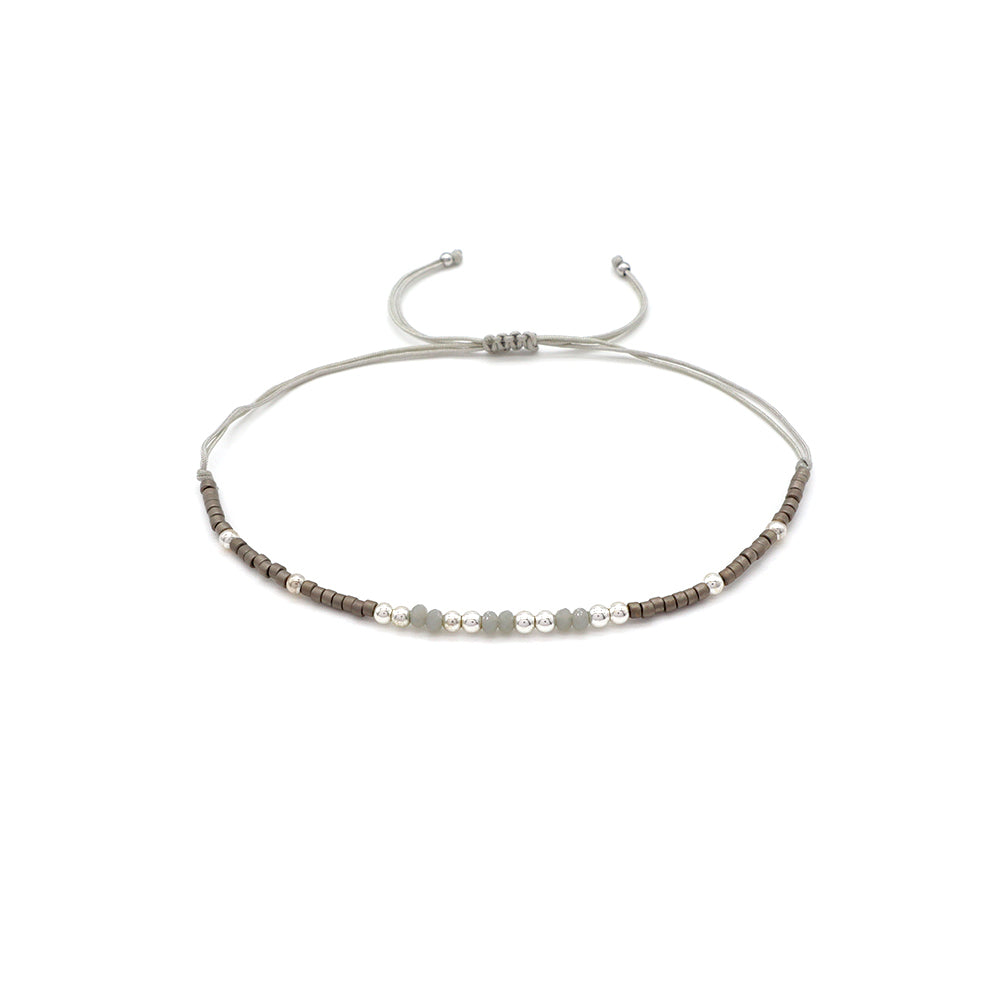Handmade Customizable Miyuki Beads Bracelet With Glass Crystal Beads