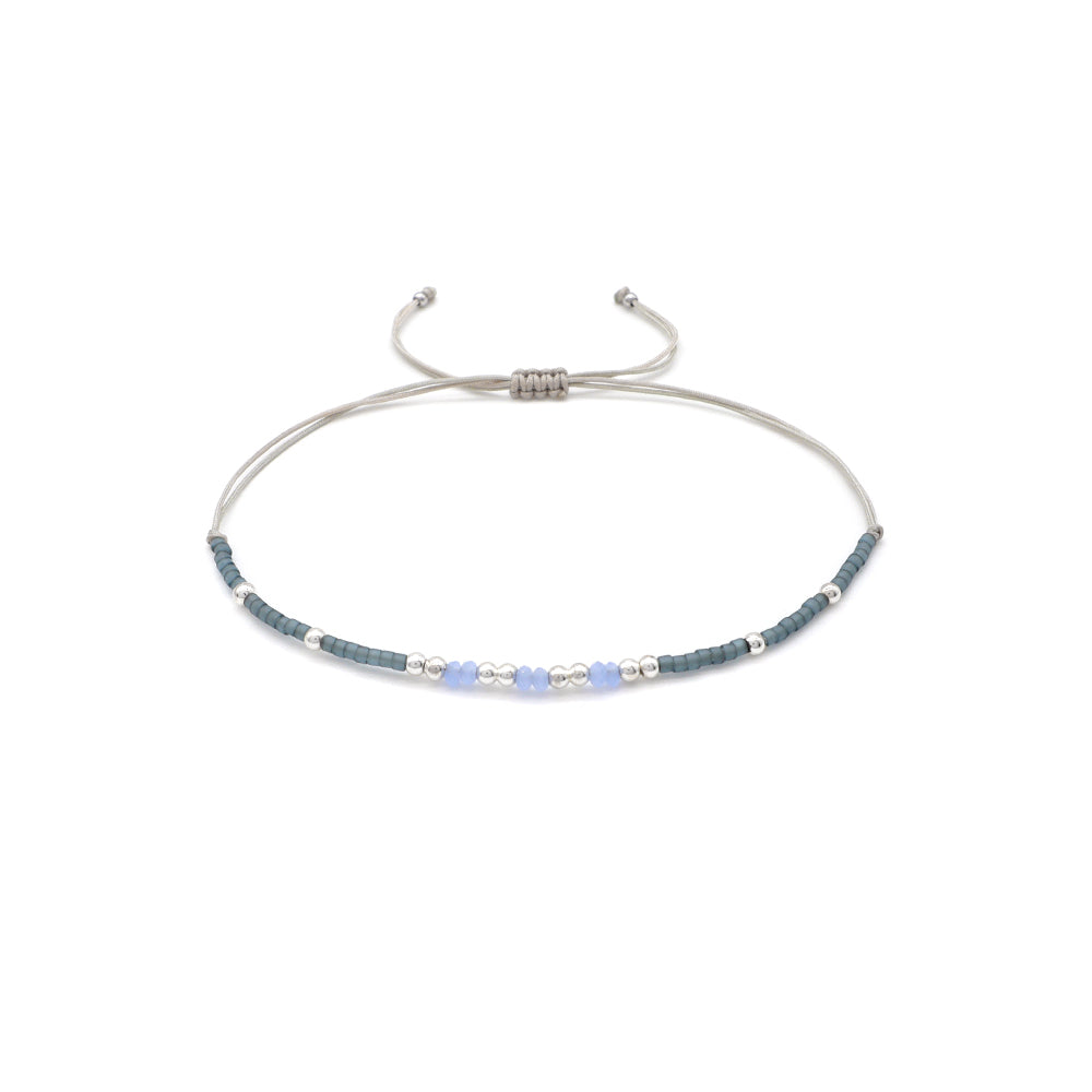 Handmade Customizable Miyuki Beads Bracelet With Glass Crystal Beads