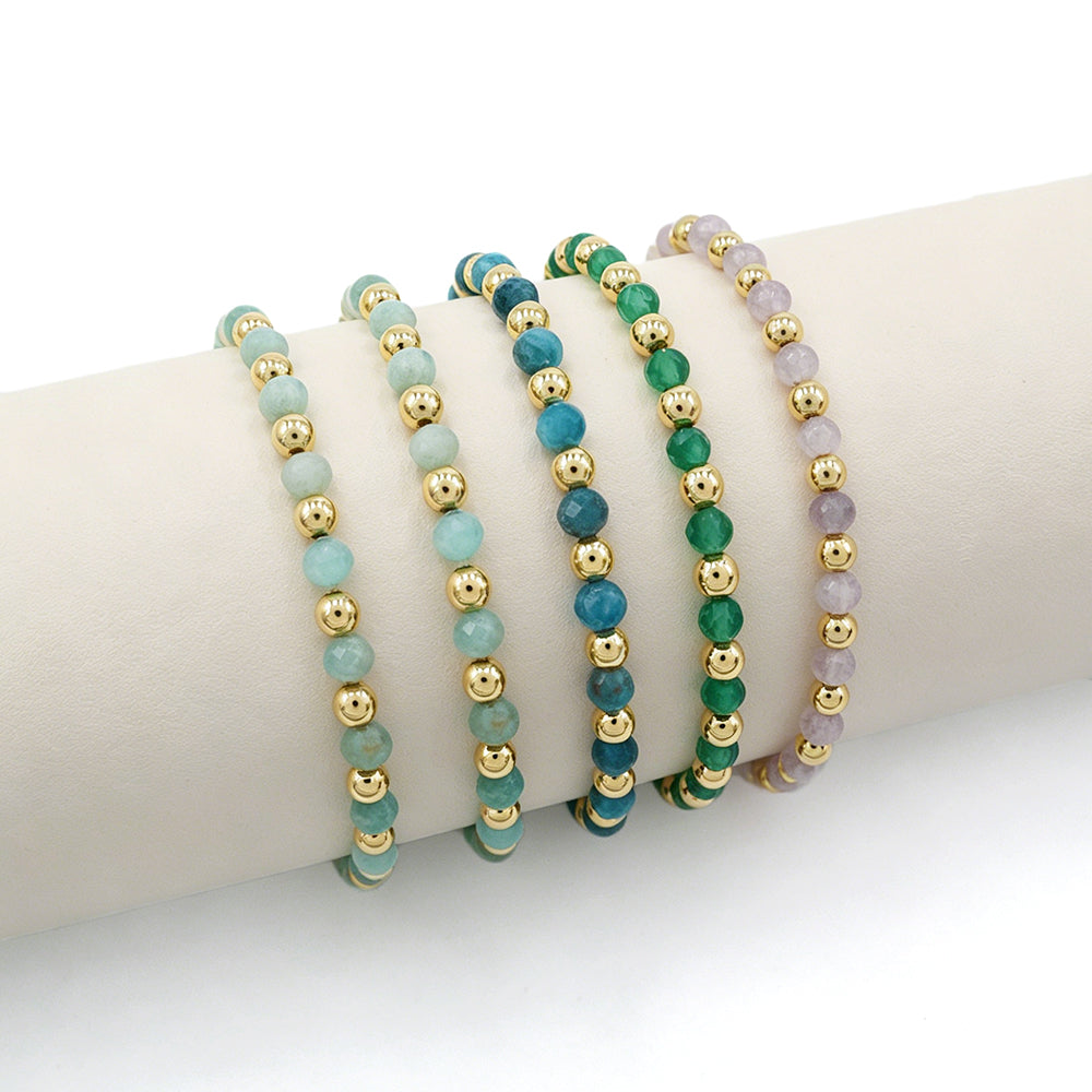 Handmade Customizable Natural Stone Beads Bracelet
