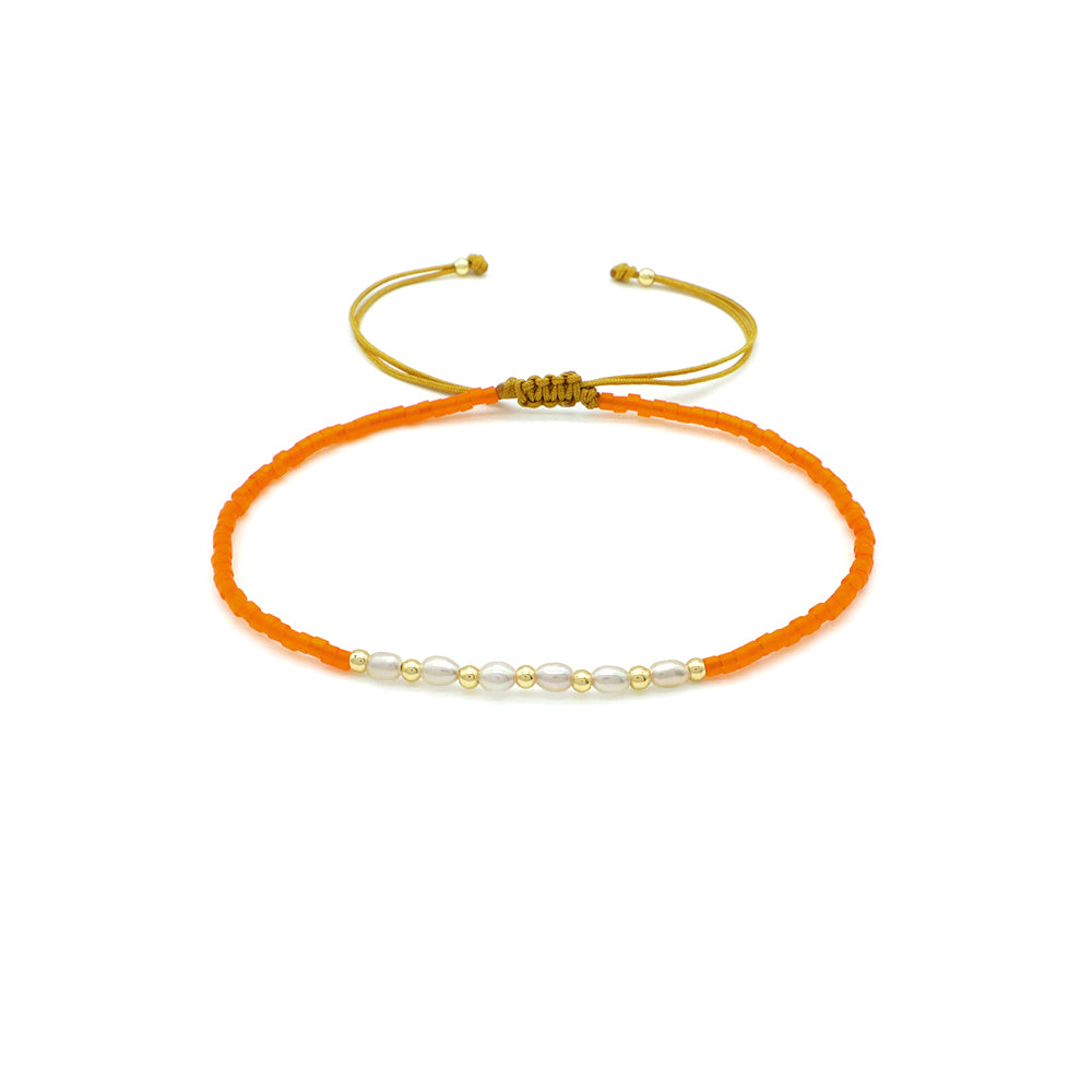 Handmade Customizable Miyuki Beads Bracelet With Fresh Water Pearl