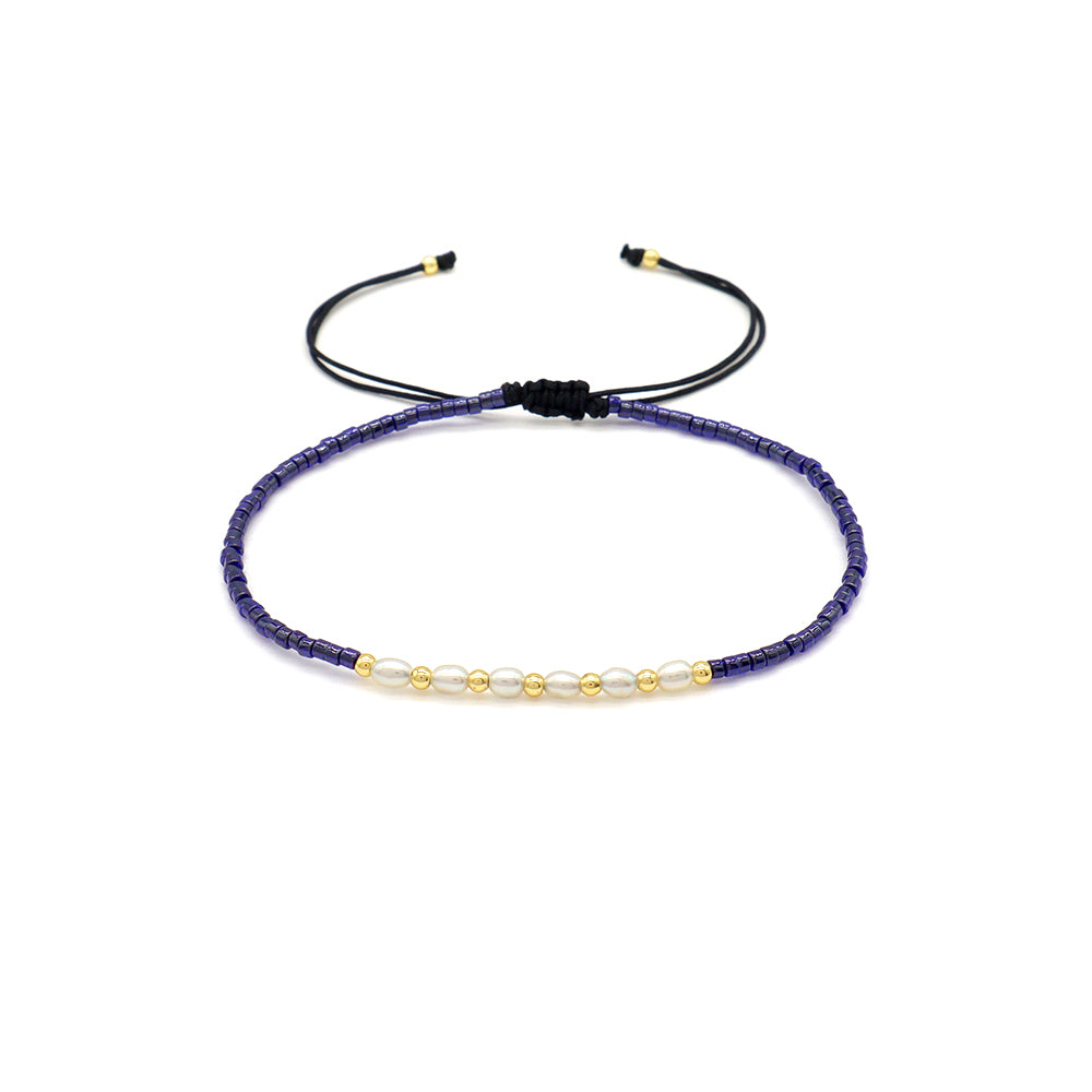 Handmade Customizable Miyuki Beads Bracelet With Fresh Water Pearl