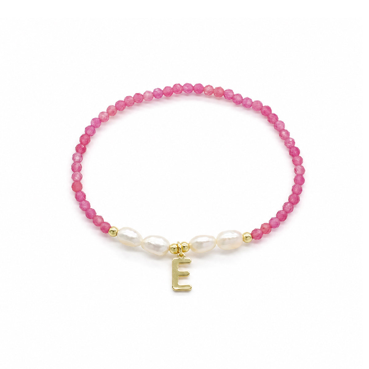 Handmade Customizable Natural Stone Beads Bracelet With Fresh Water Pearl