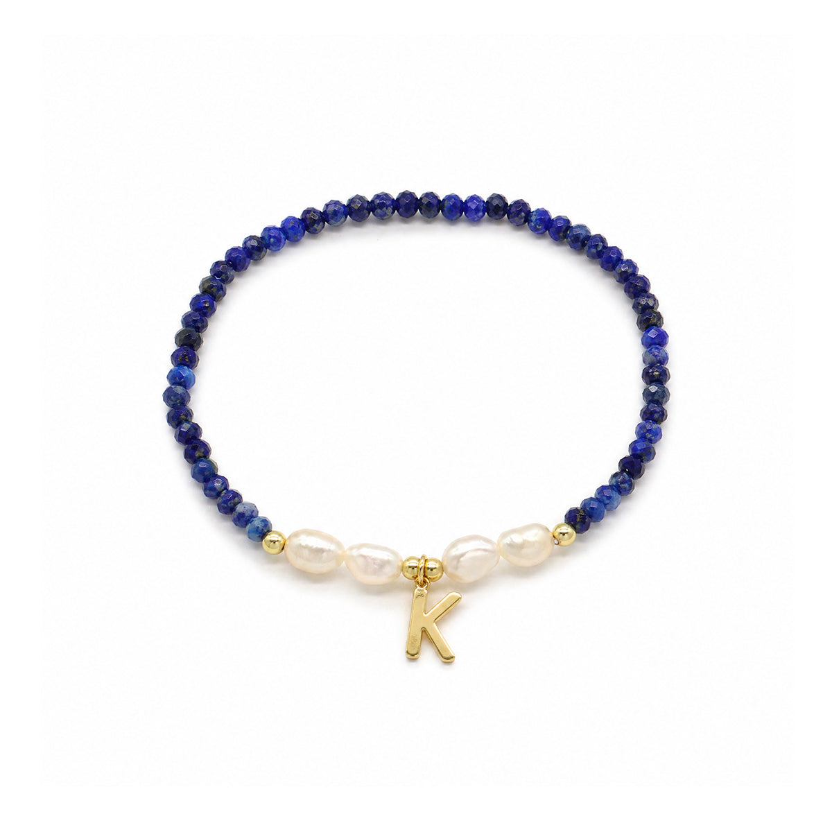 Handmade Customizable Natural Stone Beads Bracelet With Fresh Water Pearl