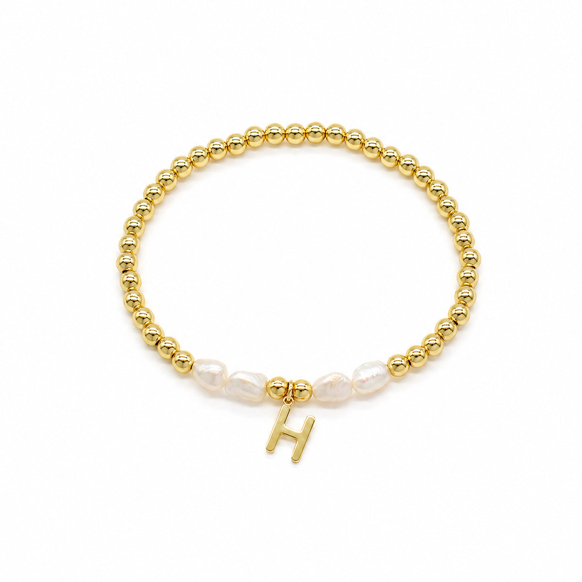 Handmade Customizable Natural Stone Beads Bracelet With Fresh Water Pearl
