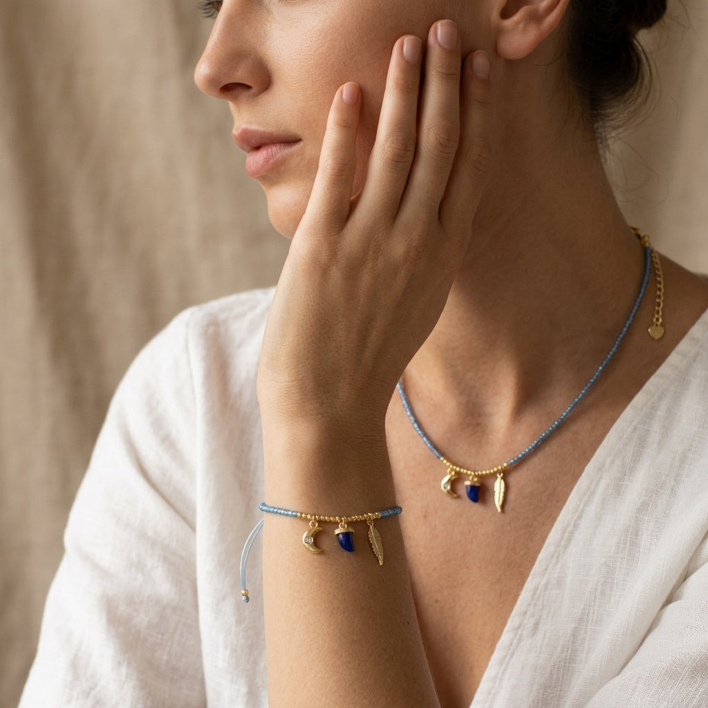 Handmade Customizable Miyuki Beads Necklace With Enamel Pendant