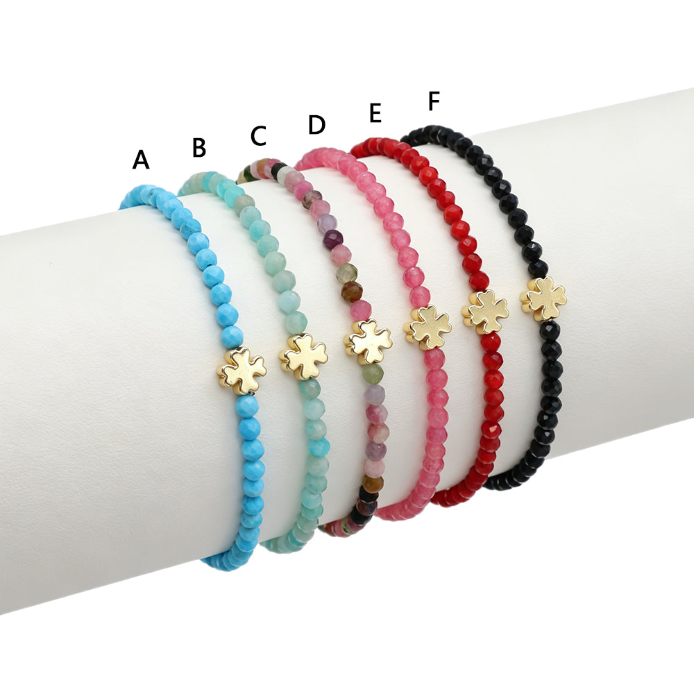 Handmade Customizable Natural Stone Beads Bracelet