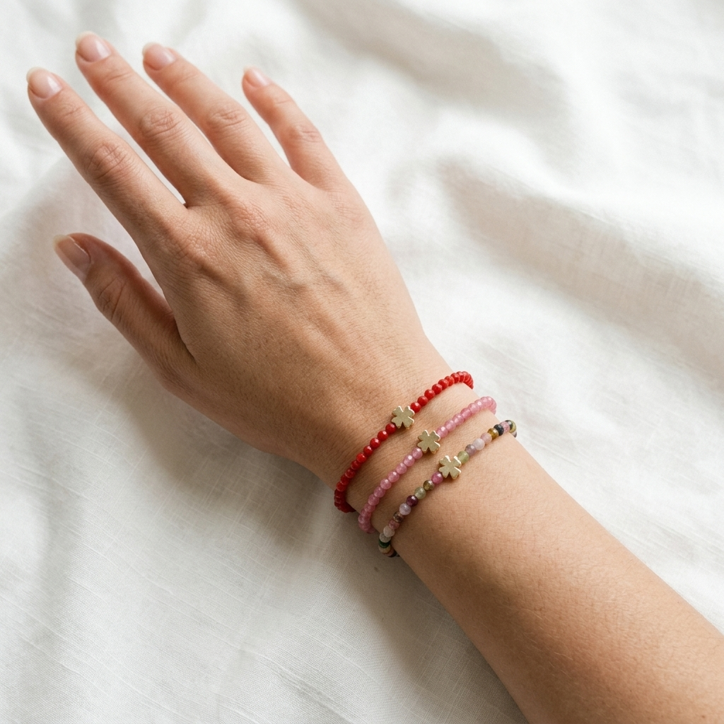 Handmade Customizable Natural Stone Beads Bracelet
