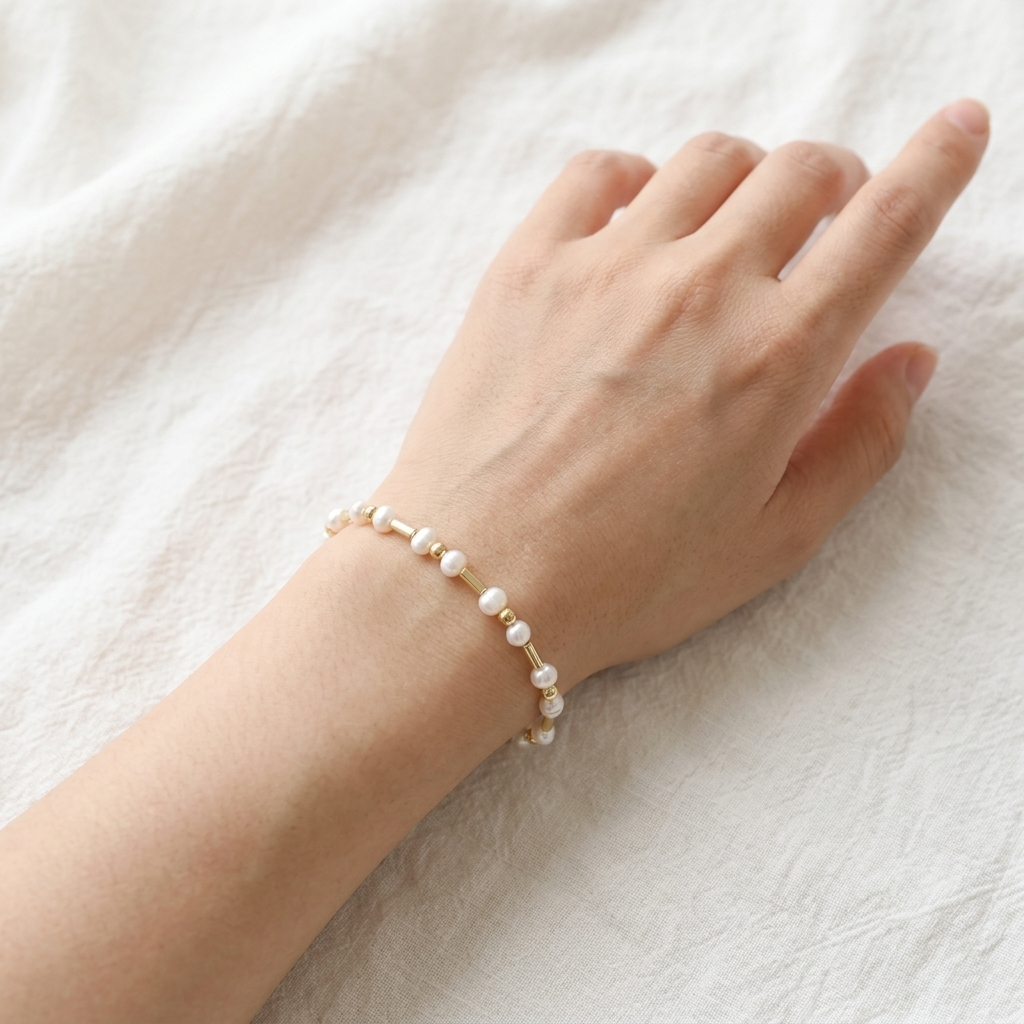 Handmade Customizable Fresh Water Pearl Bracelet Necklace Set