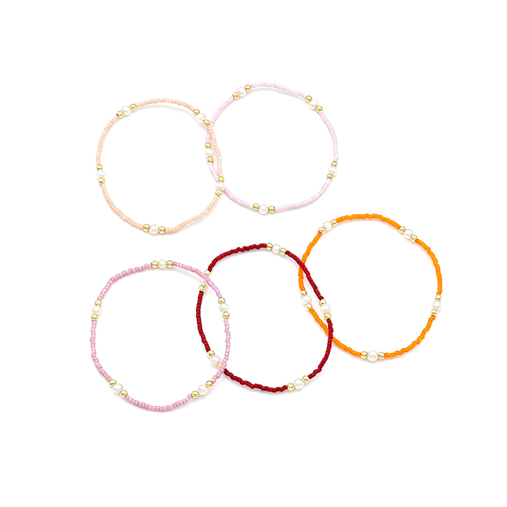 Handmade Customizable Miyuki Beads Bracelet With Fresh Water Pearl