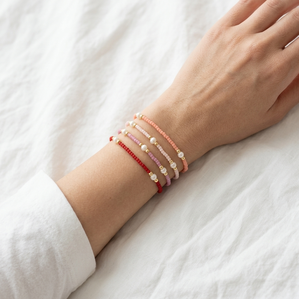 Handmade Customizable Miyuki Beads Bracelet With Fresh Water Pearl