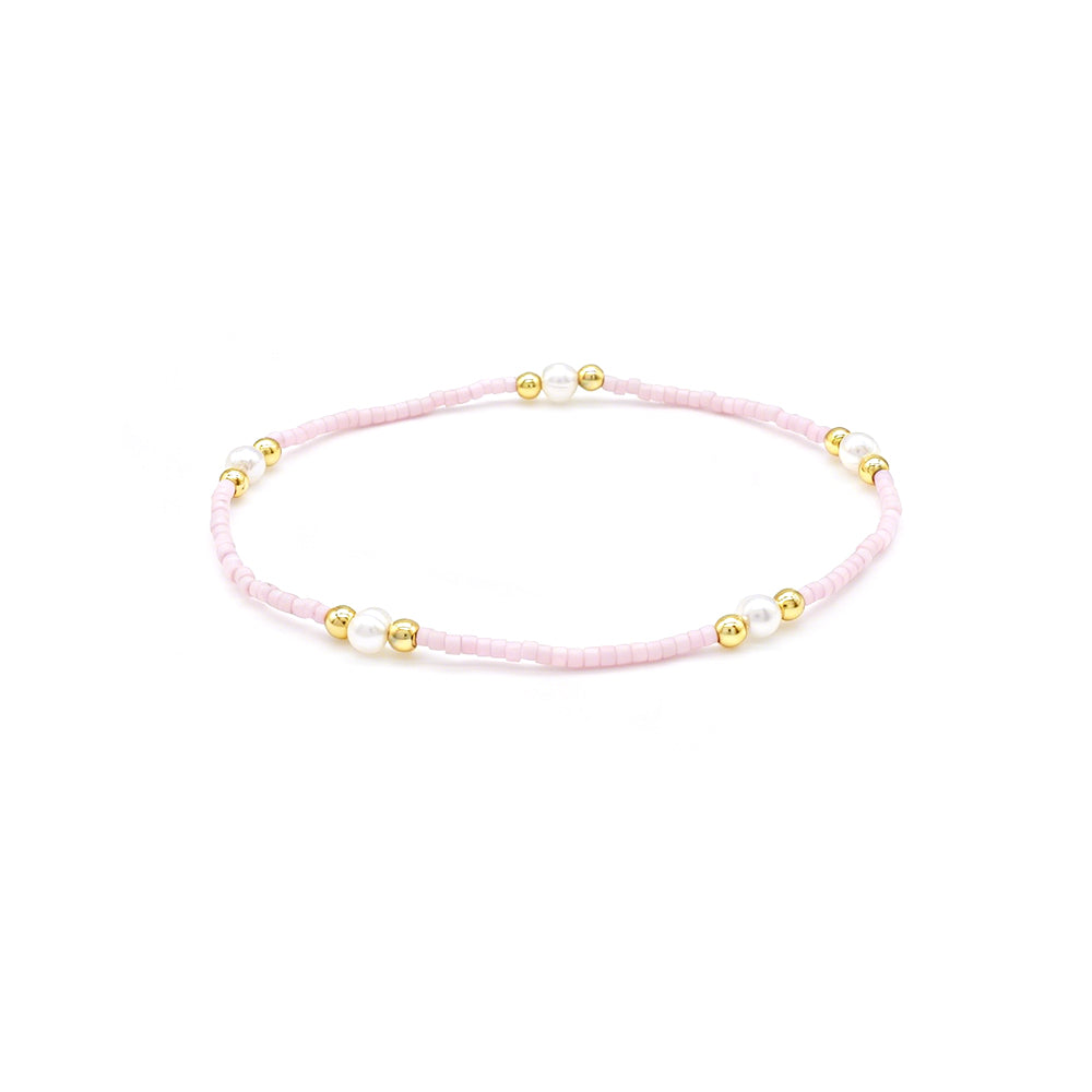 Handmade Customizable Miyuki Beads Bracelet With Fresh Water Pearl