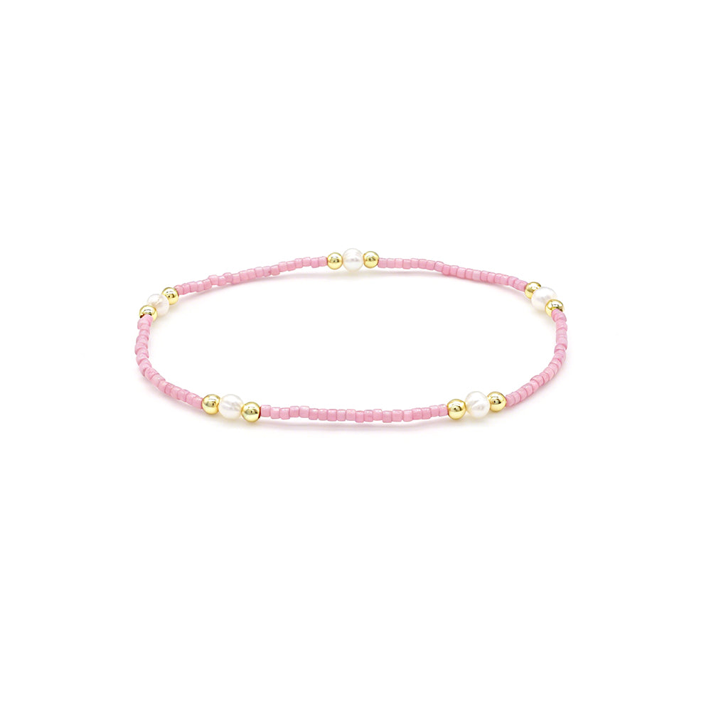 Handmade Customizable Miyuki Beads Bracelet With Fresh Water Pearl