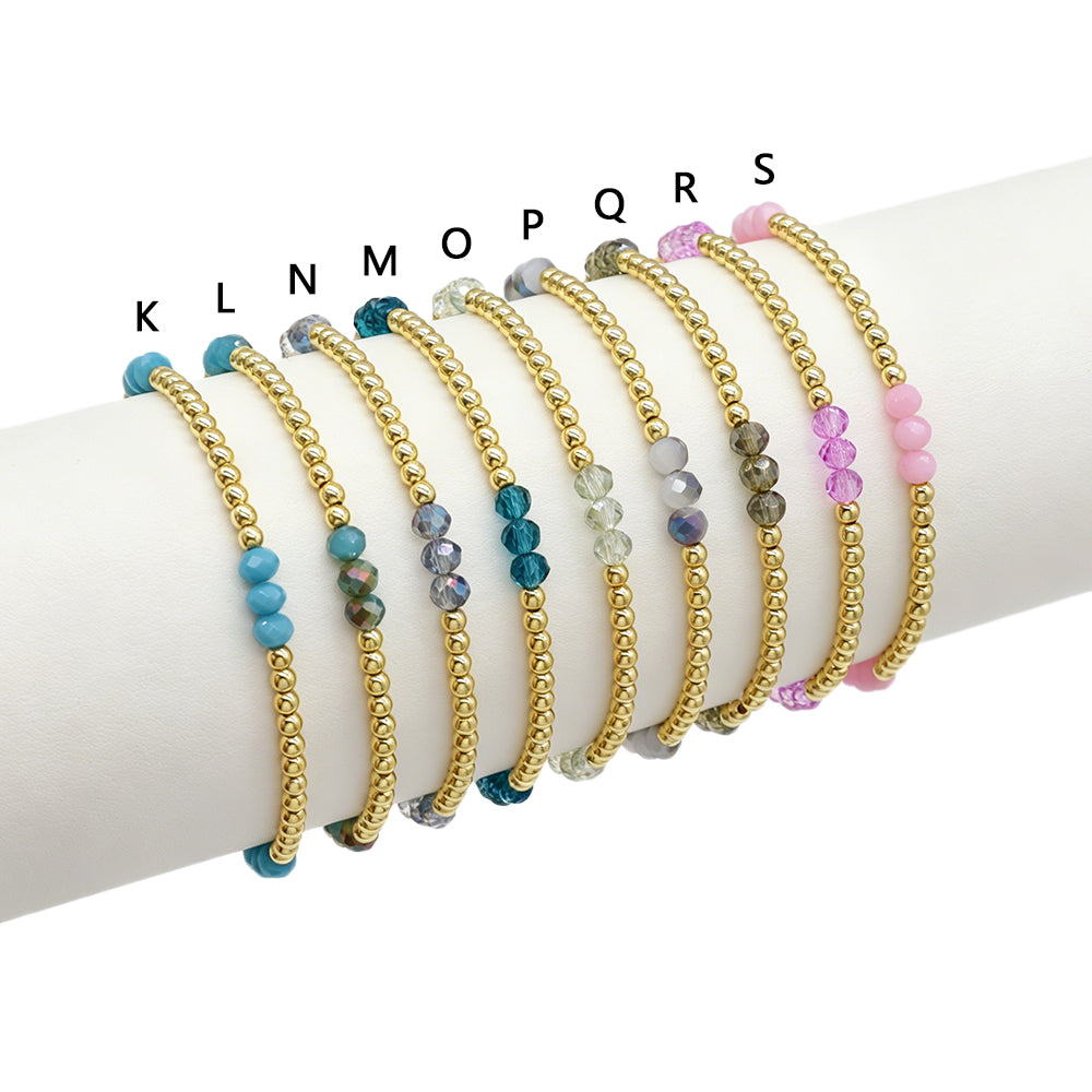Colorful Custom Handmade Glass Crystal Bracelet