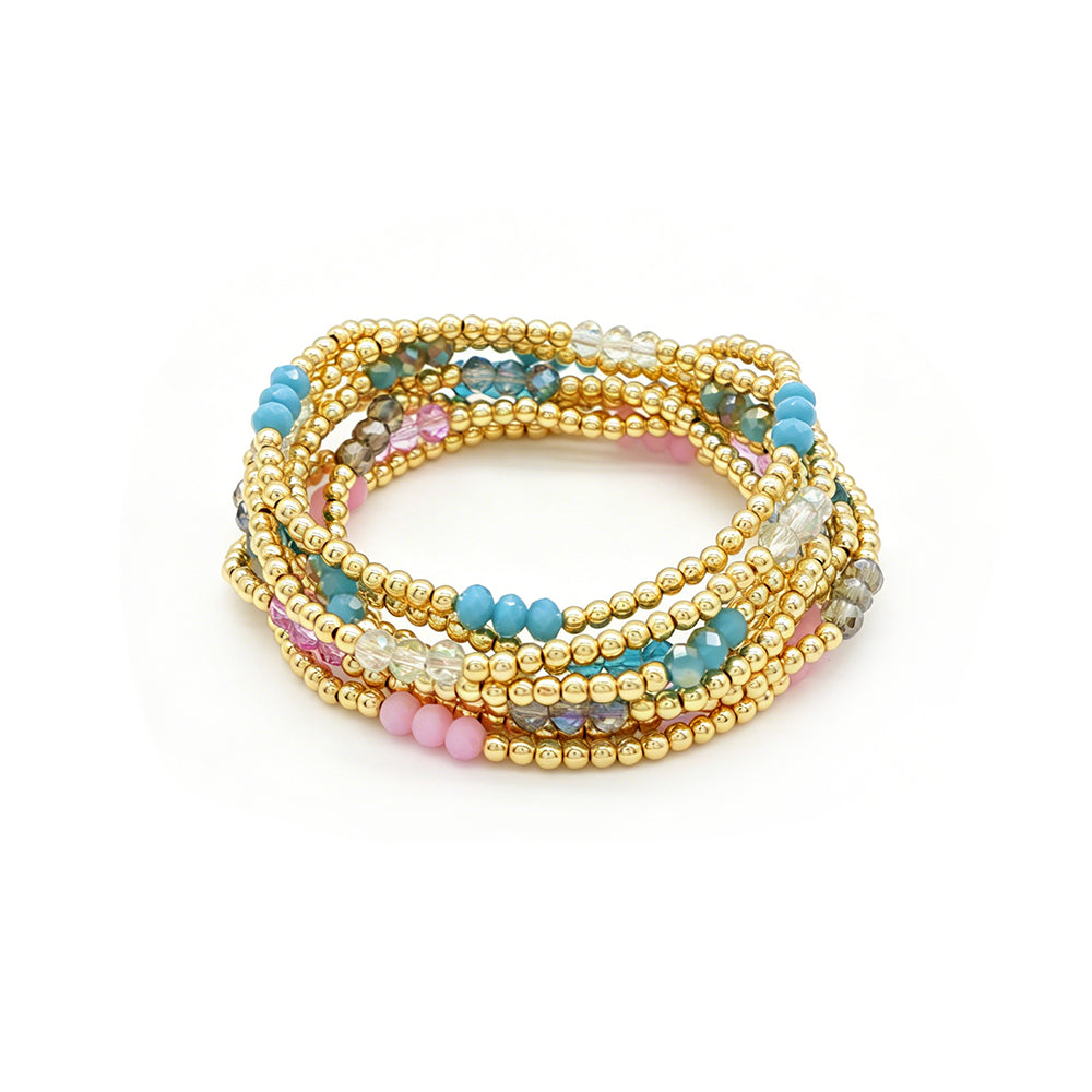 Colorful Custom Handmade Glass Crystal Bracelet