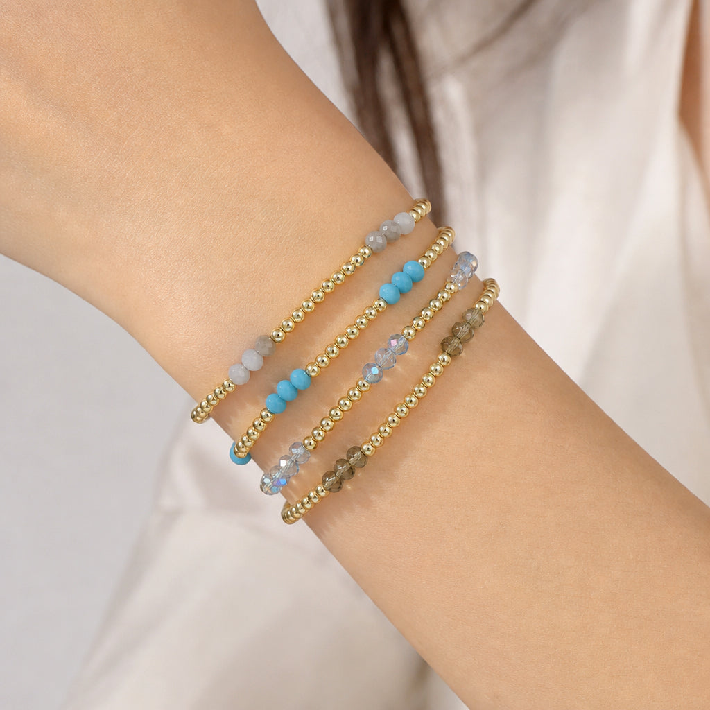 Colorful Custom Handmade Glass Crystal Bracelet