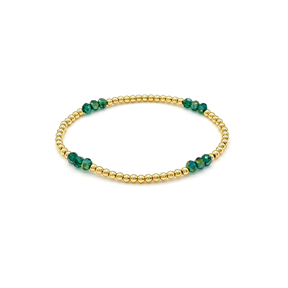 Colorful Custom Handmade Glass Crystal Bracelet