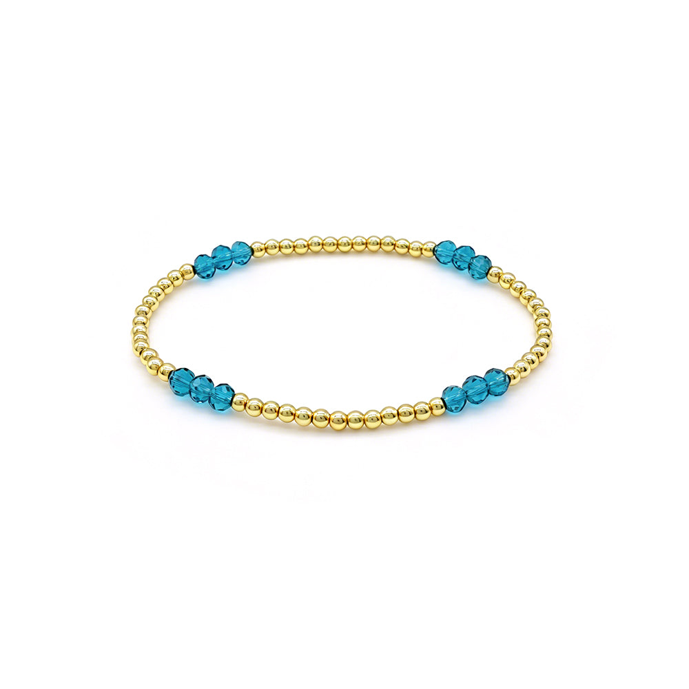 Colorful Custom Handmade Glass Crystal Bracelet