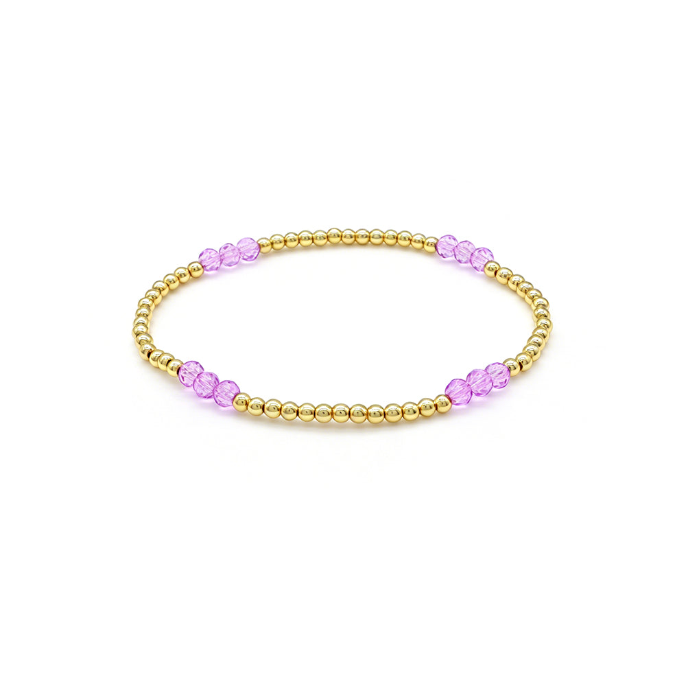 Colorful Custom Handmade Glass Crystal Bracelet