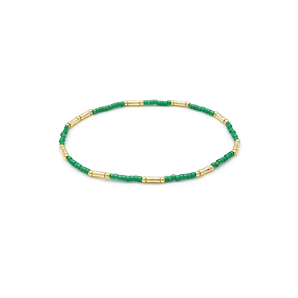 Handmade Multi-colour Miyuki Beads Elastic Bracelet Jewely Set