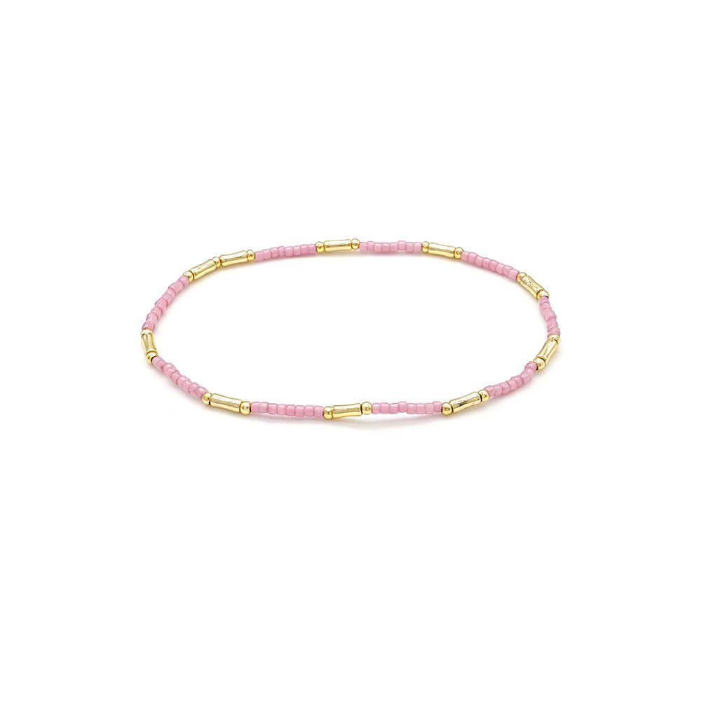 Handmade Multi-colour Miyuki Beads Elastic Bracelet Jewely Set