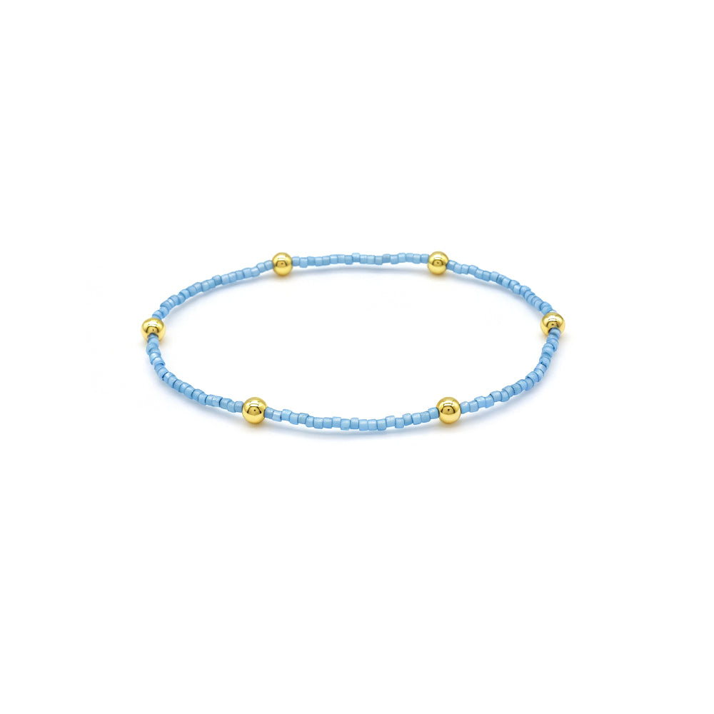 Handmade Multi-colour Miyuki Beads Elastic Bracelet